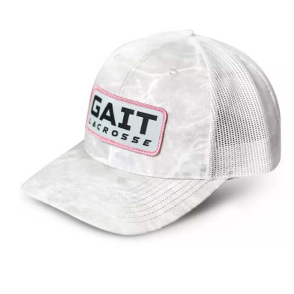 Gait Adult Script (White/Pink) Trucket Hat - Picture 1 of 4